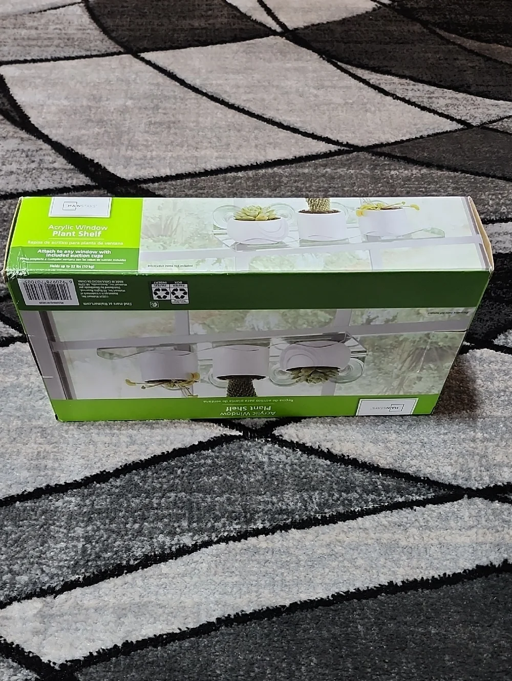 MAINSTAYS ACRYLIC WINDOW PLANT/DECOR SELF